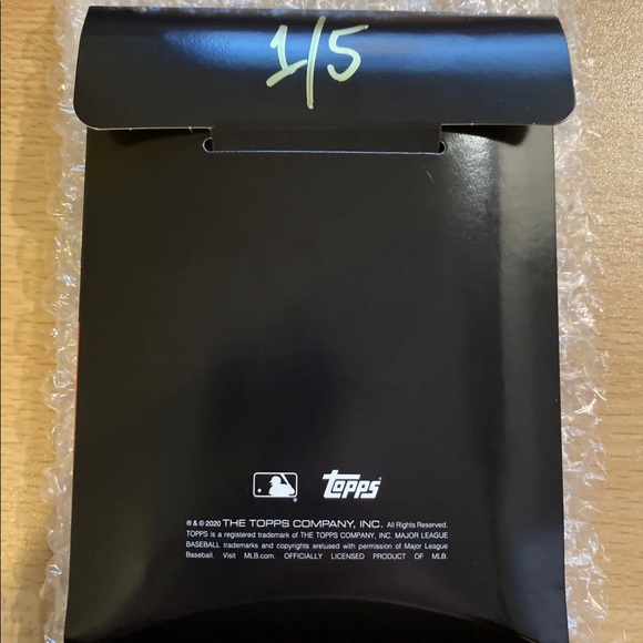 Ben Baller 1 Of 5 Gold Ink Auto Topps 2020 Nolan Ryan Sold Out 1min - Picture 2 of 7